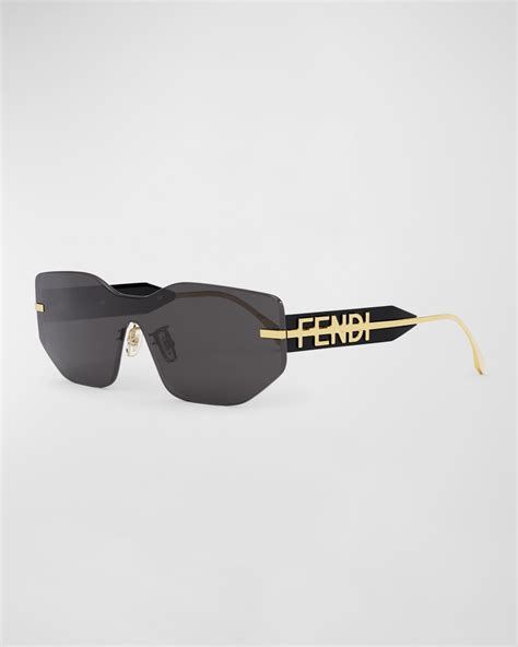 fendi metal shield sunglasses|fendi sunglasses outlet.